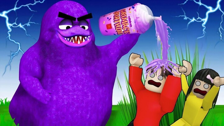 Yuta Mio Dan Baby Celine Dikejar Monster Grimace  ROBLOX