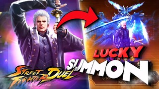 MY BEST COLLAB SUMMONS EVER!! Vergil 100+ Summons in Street Fighter Duel!