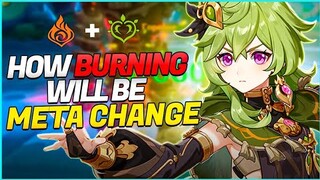 BURNING (dendro + pyro) will be meta changing in 3.0 Genshin