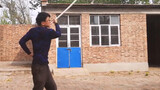 This young man teaches everyone impressive skills with a stick