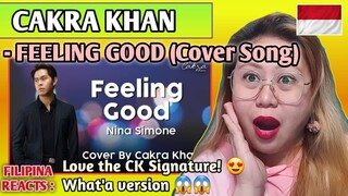 CAKRA KHAN - FEELING GOOD (Cover Song) || FILIPINA REACTS