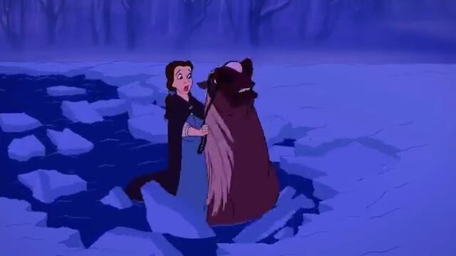 Beauty and the Beast(1991) - The Beast Makes Belle Escape But Then Rescues H