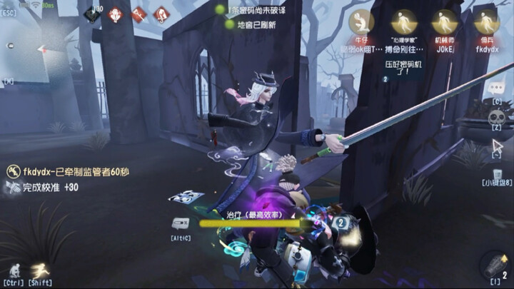 The medic has everything ready in seconds.