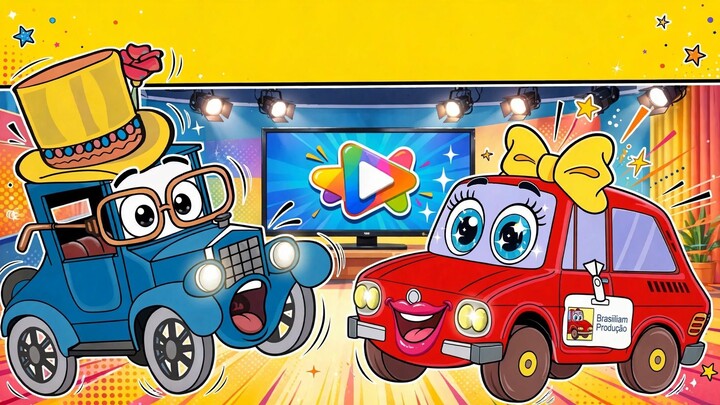 Garagem Animada 4 - Enfumaçou tudo no estúdio de TV #automobile #cartoon #cartoon # #funnyvideo
