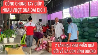 4 tấn quà  gạo và rau củ giúp bà con khó khăn Bình Dương cùng nhau vượt qua mùa đại dịch.