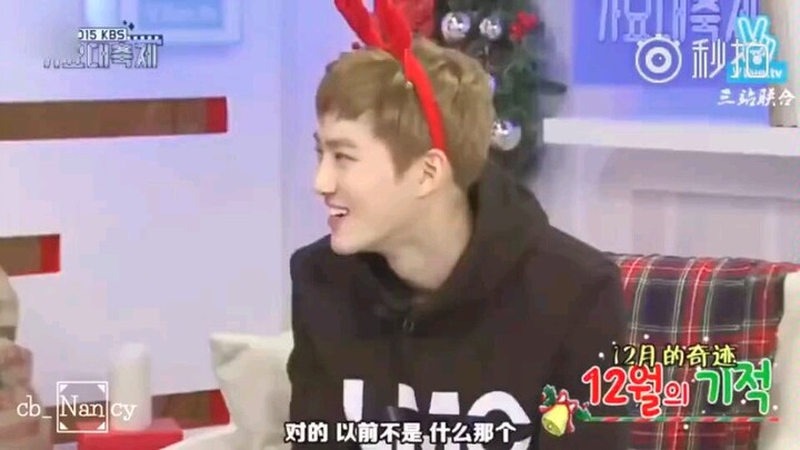 Suho’s coat-off incident: Sehun’s laughter was so loud it was a broadcasting disaster! I crack up ev