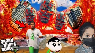 Franklin Surviving Lava Tsunami - GTA 5 #112