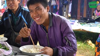THÁNH MÈN MÉN THOANG LẬP KỶ LỤC ĂN 5 BÁT MÈN MÉN TẠI CHỢ PHIÊN VÙNG CAO TÂY BẮC | SAPA TV