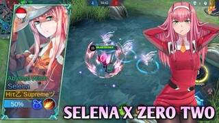 SELENA SKIN AS ZERO TWO SCRIPT | FULL EFFECTS + NO PASSWORD - MOBILE LEGENDS