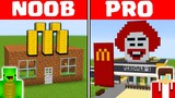 Minecraft NOOB vs PRO: MCDONALDS HOUSE CHALLENGE by Mikey Maizen and JJ (Maizen Parody)