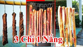 Cách Làm Thịt Heo 3 Chỉ 1 Nắng Siêu Ngon / Hướng Dẫn Làm Thịt 3 Rọi Phơi 1 Nắng Ăn Tết . Món Ngon