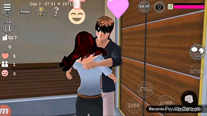 maunya nempel terus nih sir juntanya ||sakura school simulator