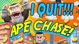 I HATE THIS GAME! I QUIT FGEETV-APE CHASE GAME - HARDEST GAME EVER!