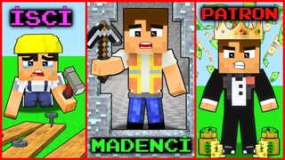 İŞÇİLİKTEN PATRONLUĞA DOĞRU BEBEK İŞÇİ'NİN HAYATI! 😱 - Minecraft