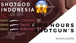 How 1000 hours of shotgun’s looks like . . .
