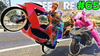 Free Fire ยอดนักซิ่ง แข่งมอไซค์แว๊น ยกล้อสุดเทพ! EP65 |GTA V Mod