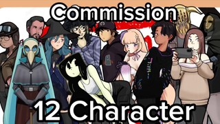 Commission Drawing 12 Different Character  💀💀💀