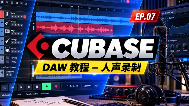 Cubase Pro Tutorial (Lesson 7) – Voice recording