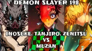 Tanjiro, Inosuke and Zenitsu VS Muzan - Demon slayer chapter 198 | kidd sensei tv