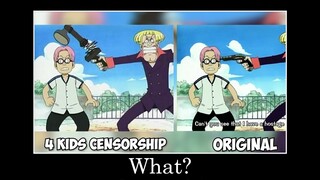 ONE PIECE WITHOUT CENSORSHIP | 4KIDS compare with ORIGINAL