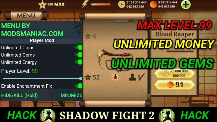 Shadow fight 2 mod Apk Unlimited everything Latest Version