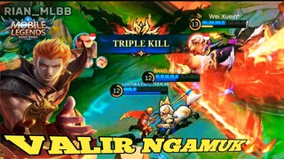 🔥VALIR❗❗BAKAR SEMUA triple kill sadis 🔥🔥