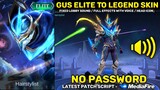 Gusion Elite To Legend Skin Script No Password - Full Lobby with Sound & Full Effects | MLBB