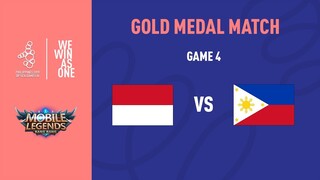 INDONESIA VS PHILIPPINES GAME 4 SEA GAME 30 | MOBILE LEGENDS BANG BANG