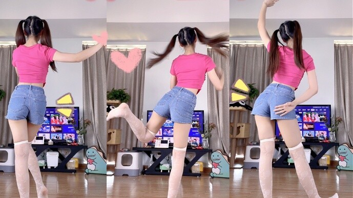 【弎弎得玖】Today is a twin-tailed girl||I am very happy dancing to cute songs all day long_Dancing Full P