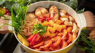 Cách nấu LẨU THÁI ngon chuẩn vị nhờ Bí Quyết gia vị rất đơn giản này | Thai Hot Pot Recipe