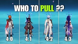 Who to Pull?? In Version 4.0 to Version 4.3 [Genshin Impact]