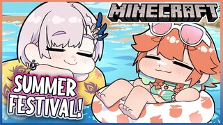 【MINECRAFT】Summer Festival with Reine! #kfp #キアライブ