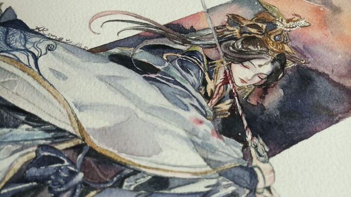 [Watercolor] Heaven Official's Blessing -Yu Shihuang　Princess commits suicide