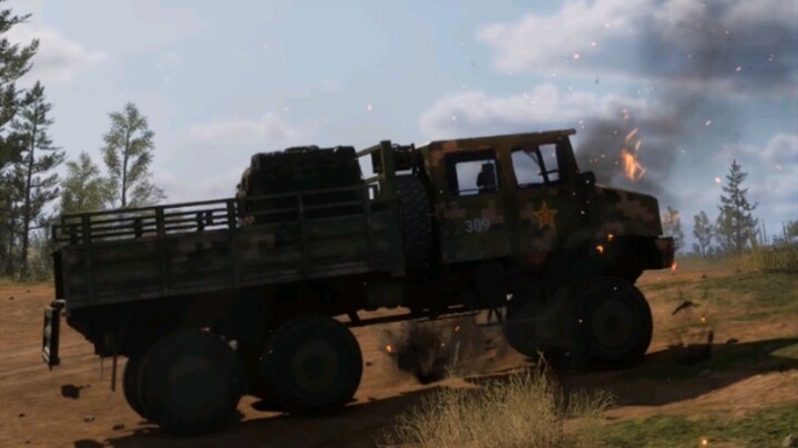 Logi Truck Chase  #echogamer #squadgame #gaming #militarysimulation