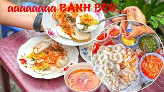 Lạ lùng hàng bánh bèo dì Gái trong hẻm chỉ bán 1 tiếng là hết sạch | Địa điểm ăn uống