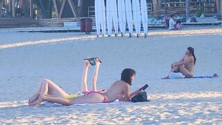 Vietnam Beach Scenes Walking Around See So Many Beautiful Girls (Vlog 115)
