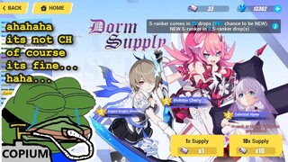 Pulling 2nd S-Rank Dorm Supply Gacha on F2P Account | Honkai Impact 3rd