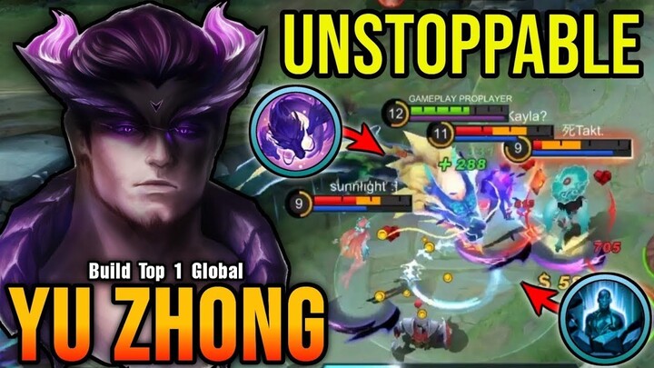 100% IMMORTAL!! Unstoppable Yu Zhong Build - Build Top 1 Global Yu Zhong ~ MLBB 2022