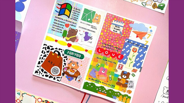 Cara tempel foto serba warna-warni yang keren! Kolase buku harian imersif