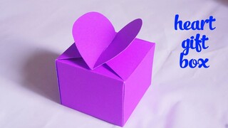 Cách làm hộp quà trái tim bằng giấy - Cách Gấp Hộp Quà đơn giản Gấp giấy Origami -hộp bằng giấy a4