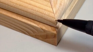 Skirting board splicing and cutting skills
