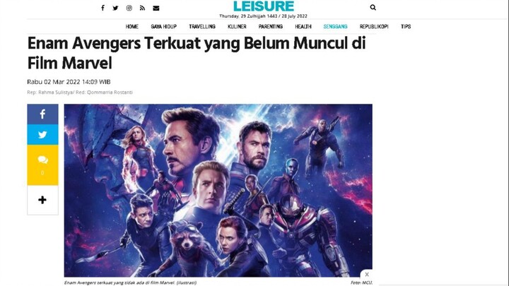 6 Avengers Terkuat yang Belum Muncul di Film Marvel yang Dilansir dari republika