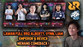 LANCELOT JEJE KETEMU RRQ ALBERTT VYN LIAM, EMPEROR & REVICII ! FRANCO LIAM GG - Mobile Legend