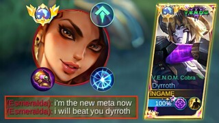 DON'T YOU DARE UNDERESTIMATE THE UNDERRATED META DYRROTH! GLOBAL BEST BUILD MLBB