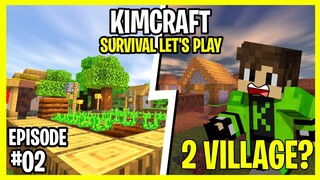 NAKAHANAP AKO NG 2 VILLAGE!|KIMCRAFT Survival Let's Play Ep.2 Tagalog