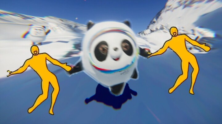 Two pandas love dancing