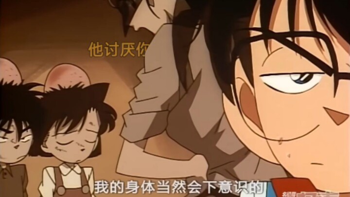 Kudo Shinichi got caught in the crossfire—Shinichi and Ran were so cute as kids!