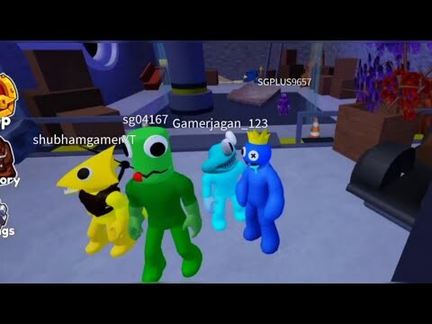 Playing with rainbow friends 5 character's Roblox