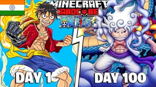 We Survived 100 Days In ONE PIECE Minecraft Multiplayer...HINDI