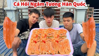 Hữu Bộ | Thử Thách 24h Làm Món Cá Hồi Ngâm Tương Hàn Quốc